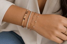 How to Layer a Tennis Diamond Bracelet with Other Jewelry for a Modern Look